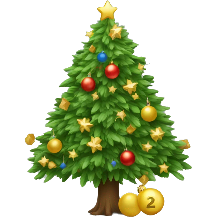 New year tree emoji
