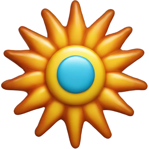 Sunburst candy sweets  emoji