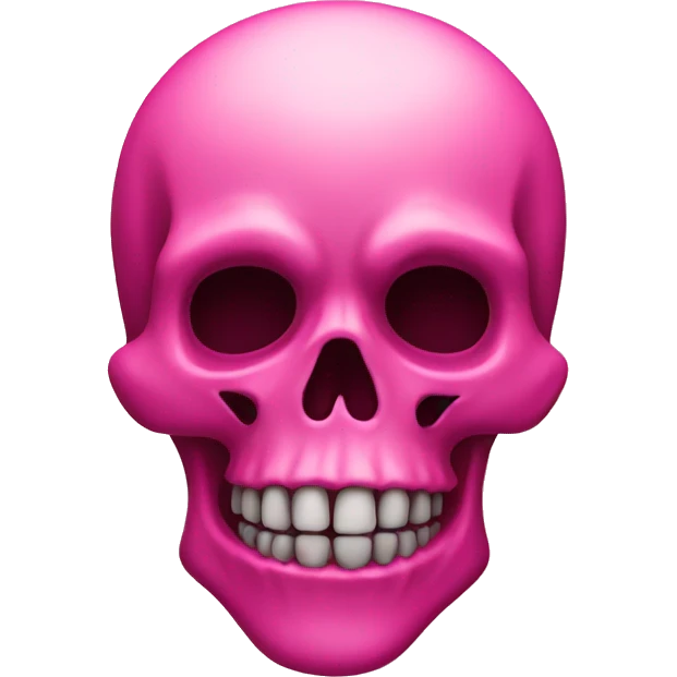 Pink skull emoji