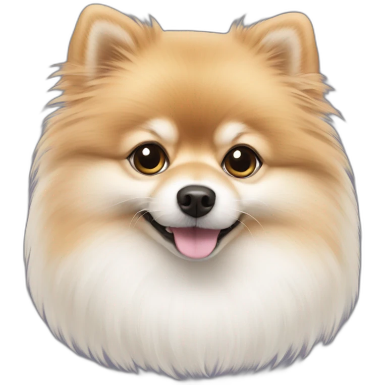 Pomeranian white emoji
