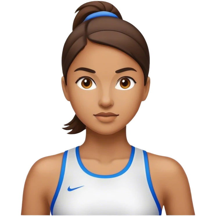 Sport woman stand emoji