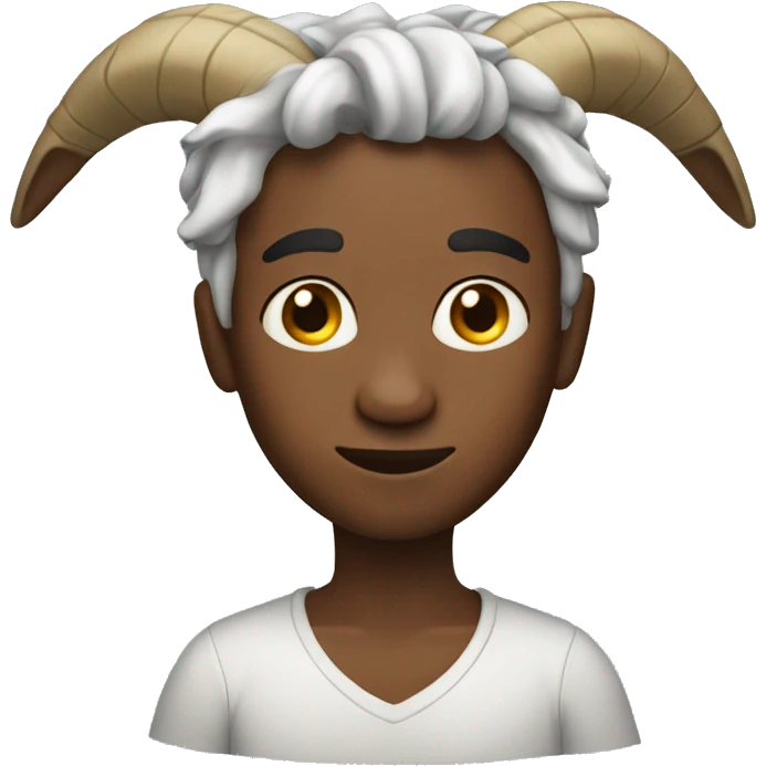 Human with goat appearance emoji
