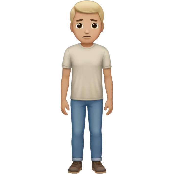 man with a full body and shirt in the cold emoji