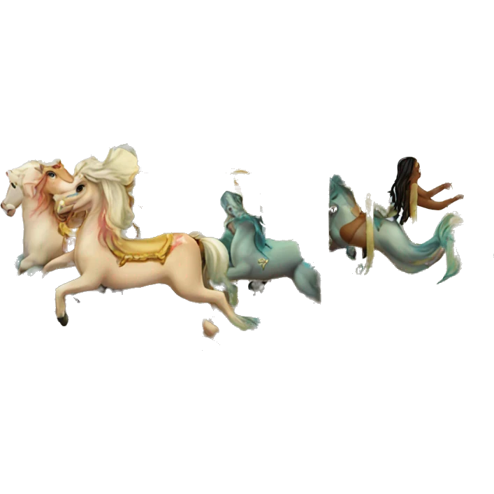 carousel with mermaids emoji