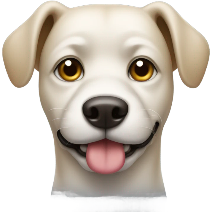 Dog with a mustache emoji