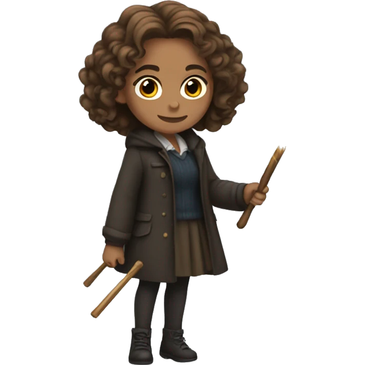 Hermione holding her wand emoji