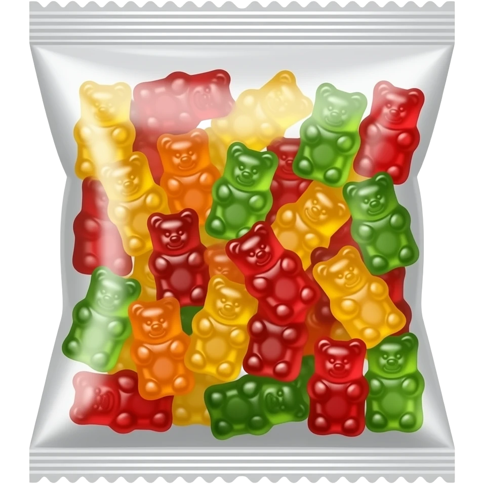 Pack of Haribo gummies emoji