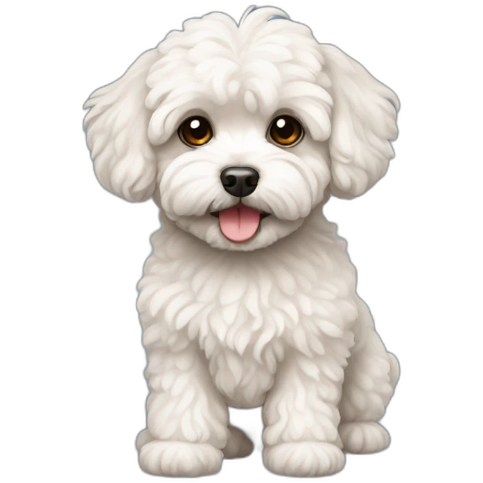 Maltipoo dog emoji