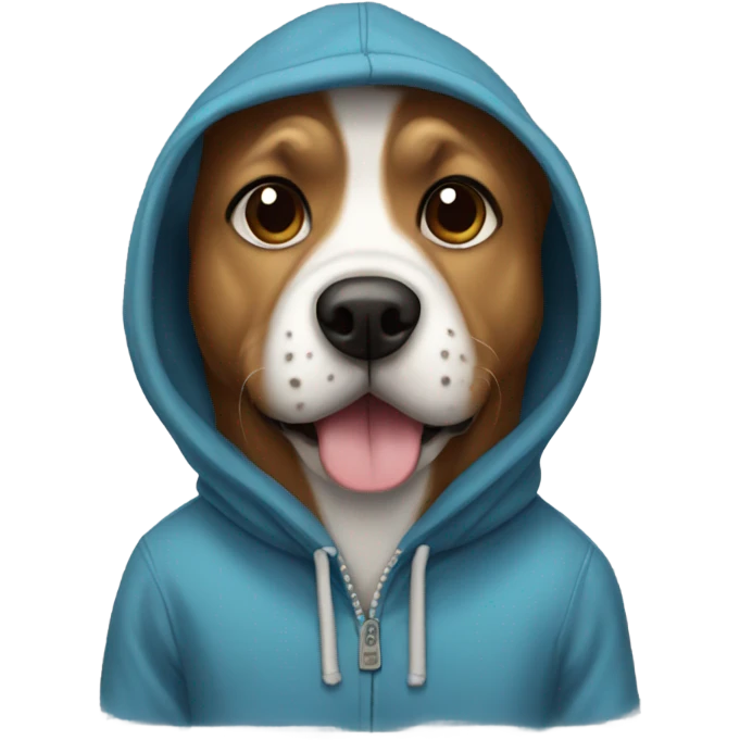hoodie dog emoji