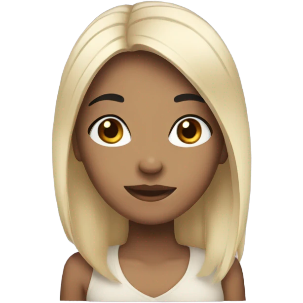 Girl with black hair emoji