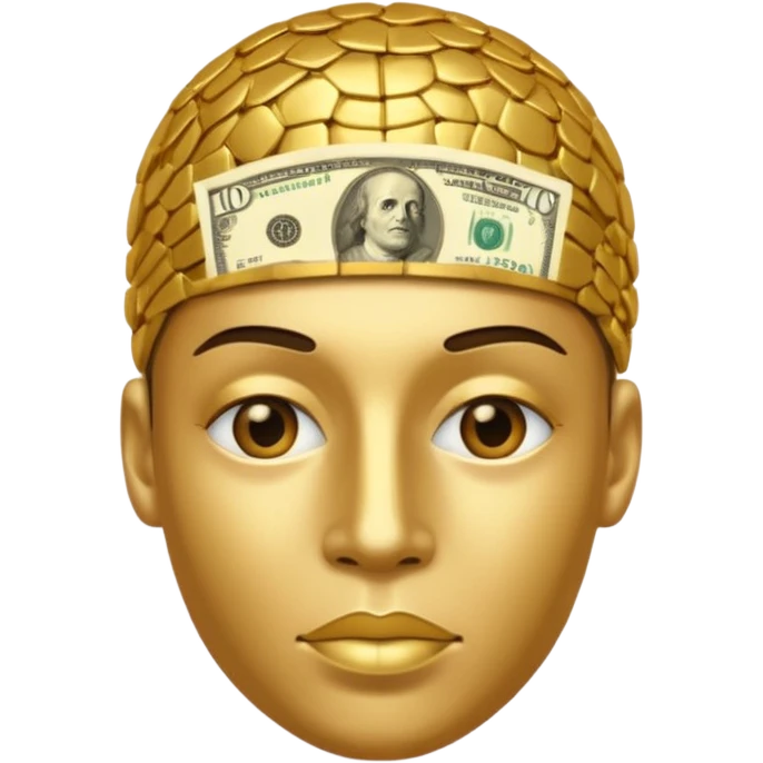 pessoa cabeça de money emoji