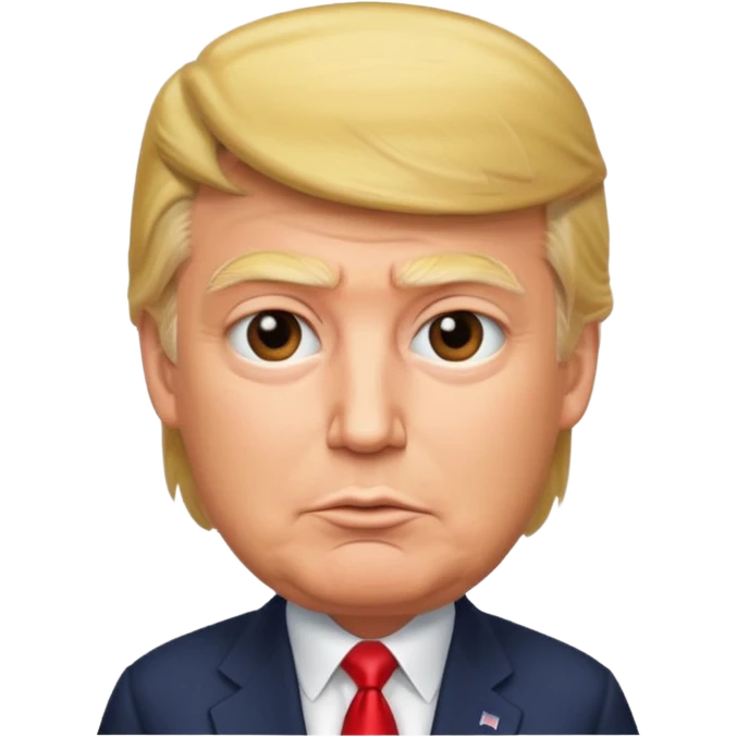 Hyper realistic Donald Trump emoji