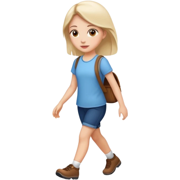 می‌خوام یه دختر درحال پیاده روی  emoji