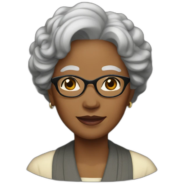Nana Ōsaki as a black women emoji