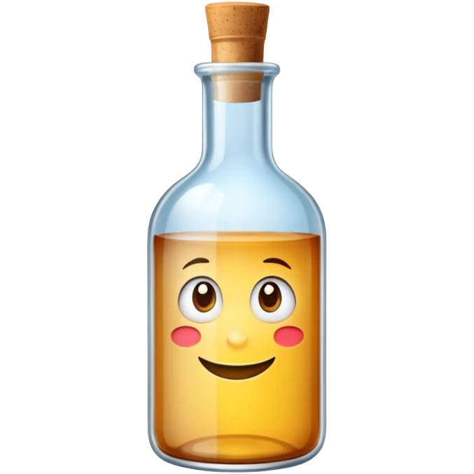 An empty bottle labeled 0 ml. emoji