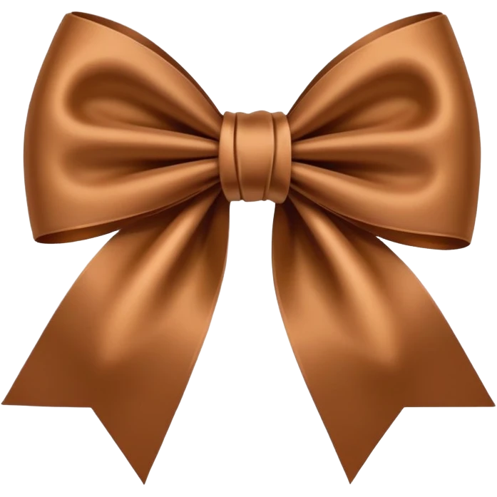 Brown bow emoji