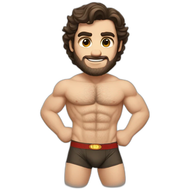 Henry Cavil hairy whole body jockstrap emoji