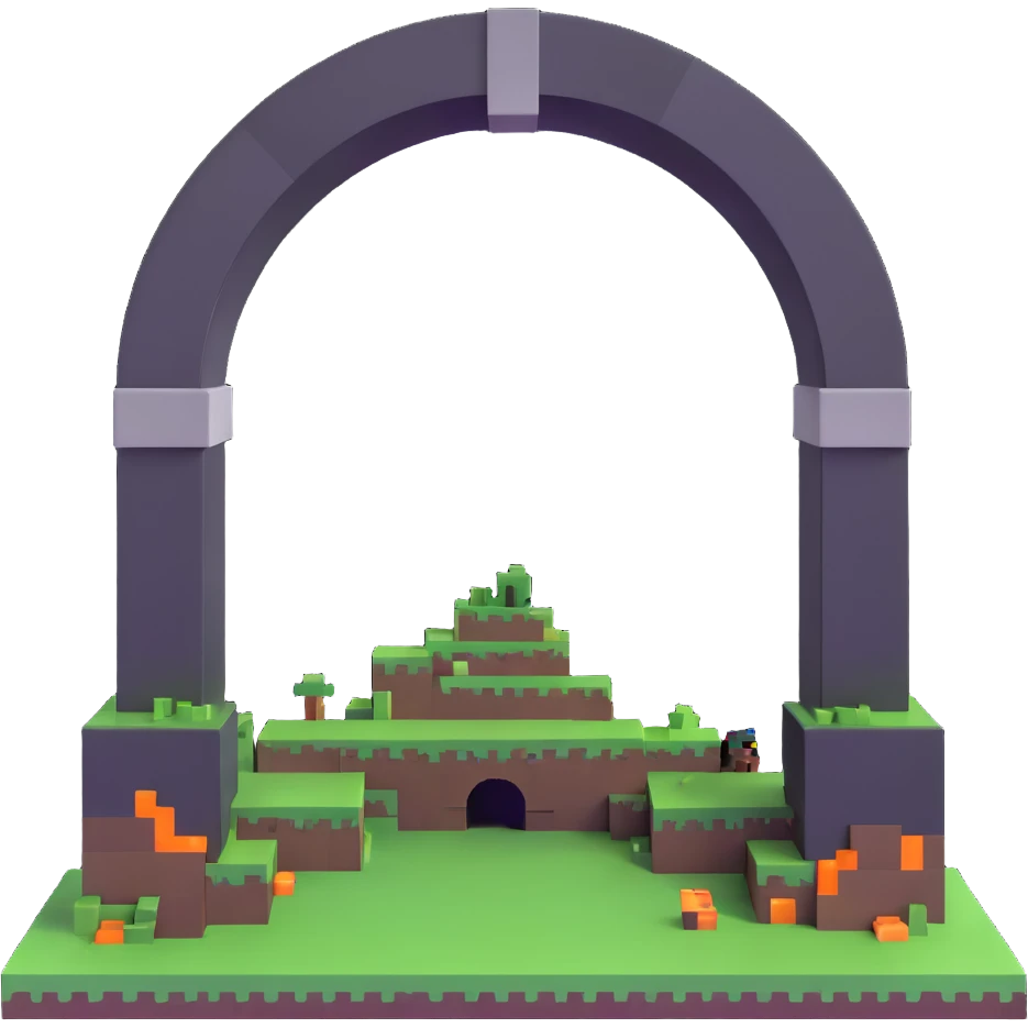 Minecraft End portal emoji