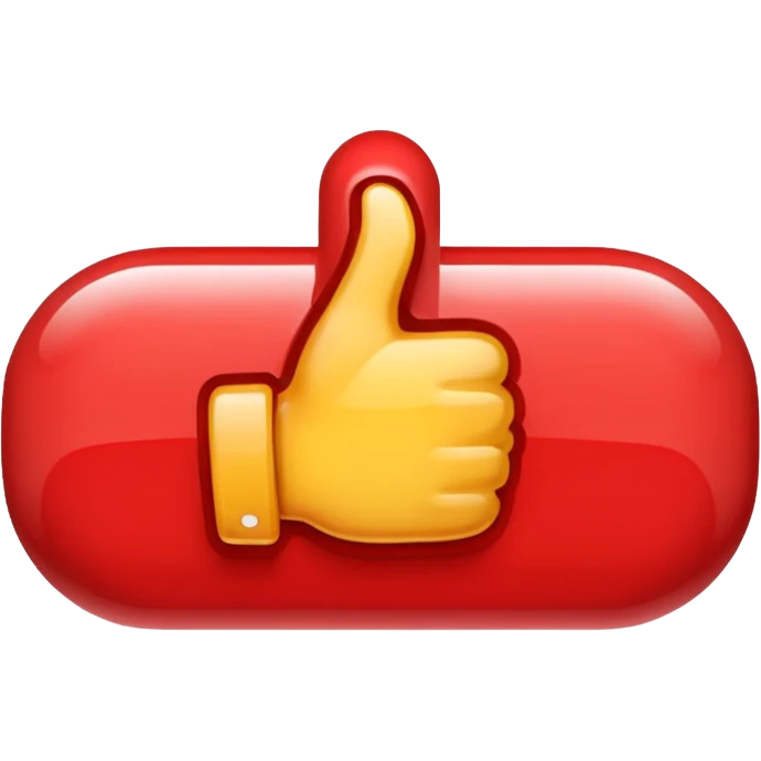 LIKE button for youtube emoji