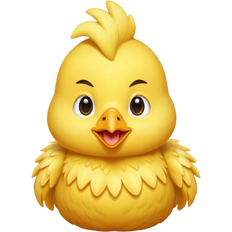 Singing little chicken emoji