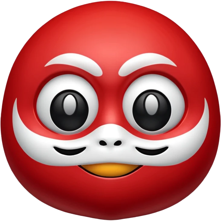 Cute Daruma Mask emoji