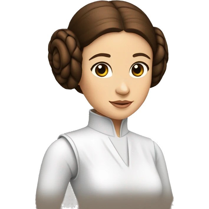 princess leia talking with people emoji