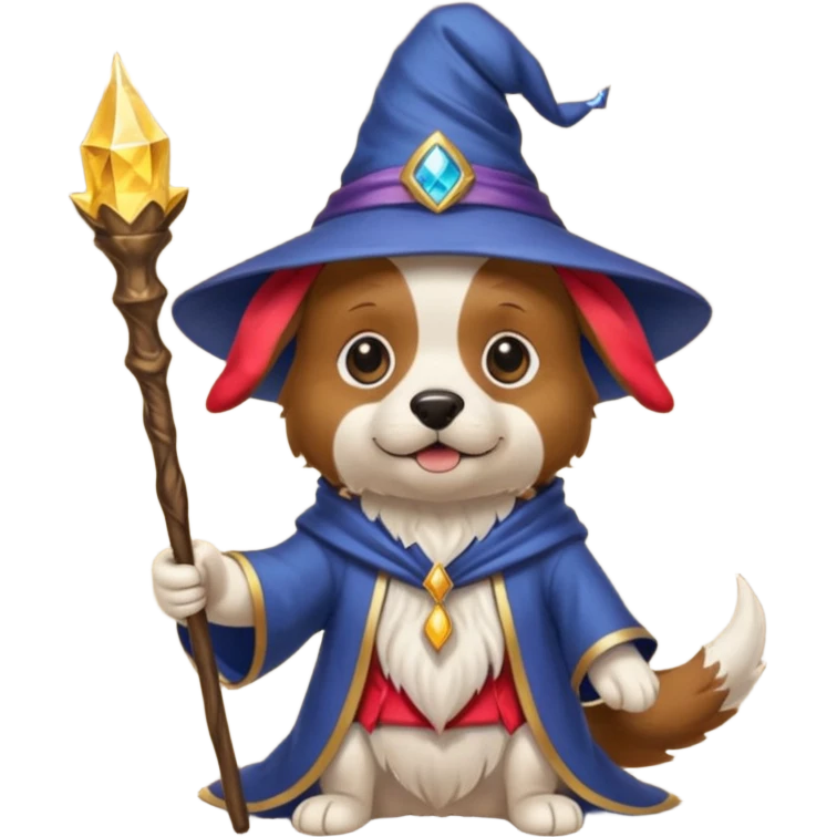 Dog wizard emoji