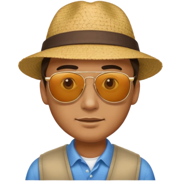 un hombre con una casa blanca emoji