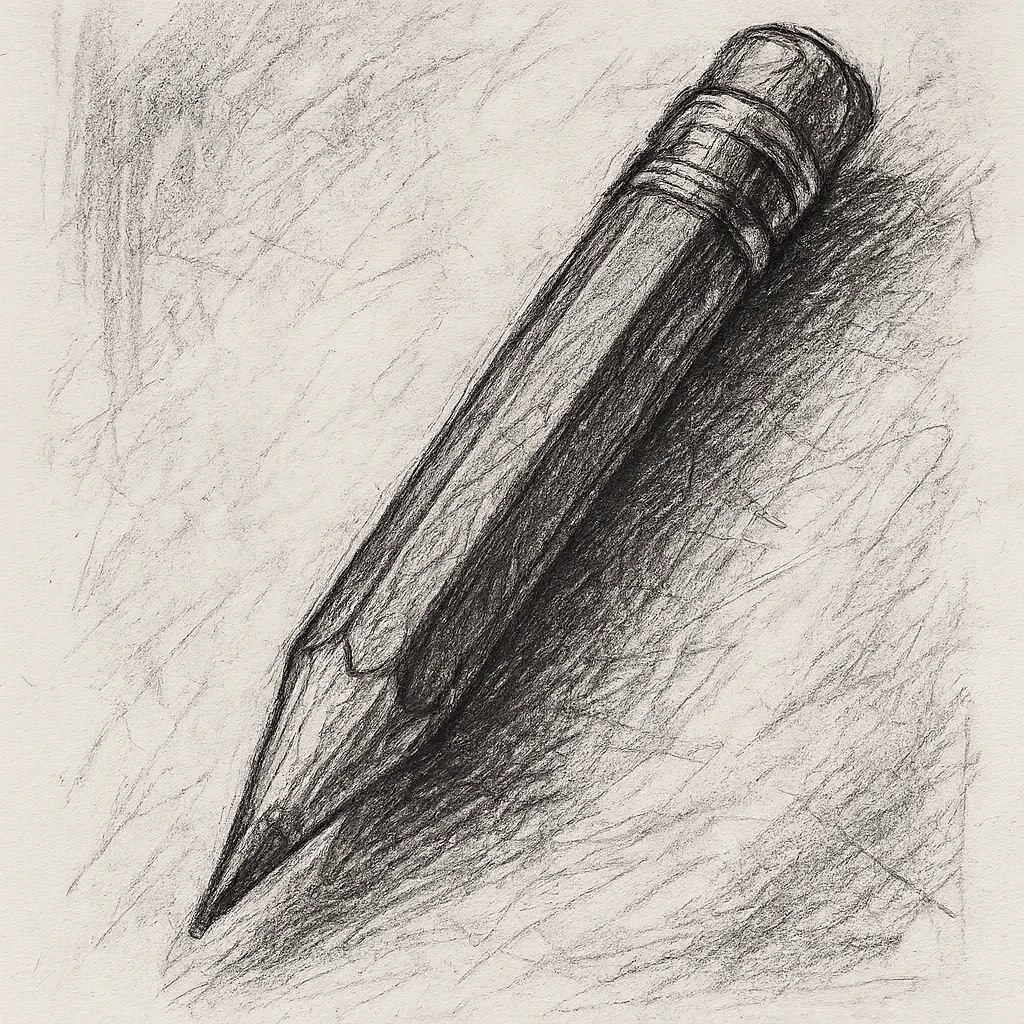 a pencil emoji