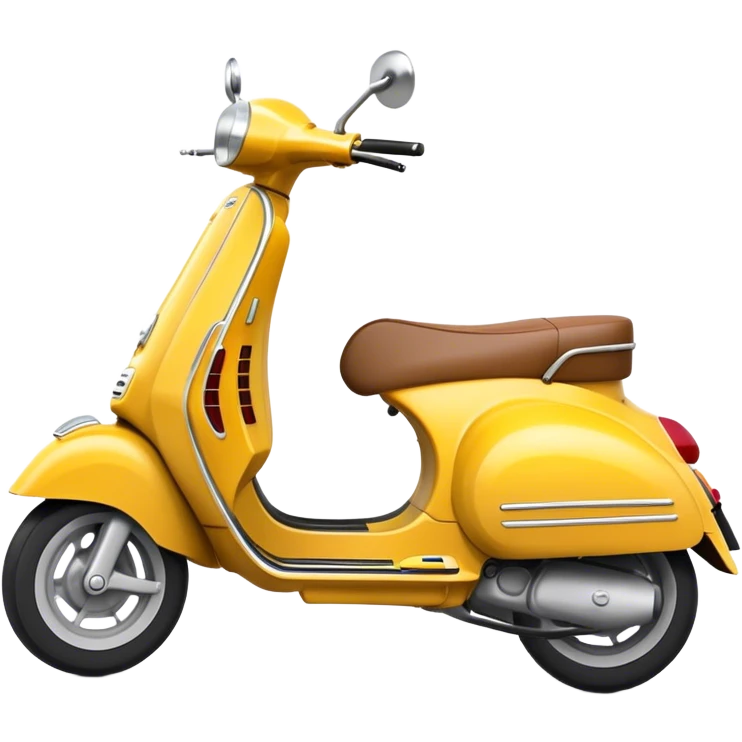 Cinematic Realistic Vespa Pop Culture Emoji, depicted as a sleek vintage scooter symbolizing Italian style rendered with dynamic detail and retro lighting. emoji