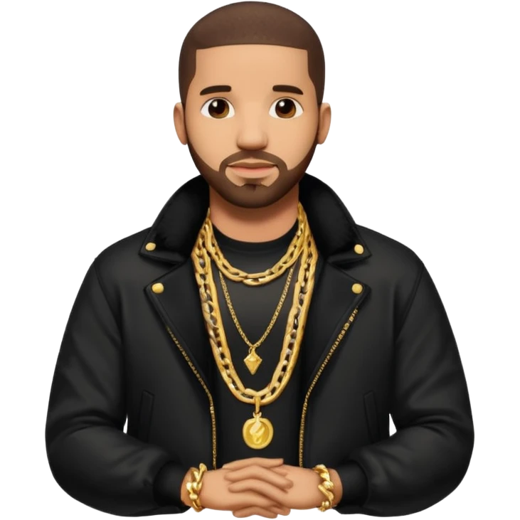 Drake en tenue de rappeur emoji