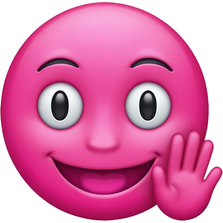 make a discord emoji role that is bright hot pink, almost neon for someone who host events- non gender specified emoji