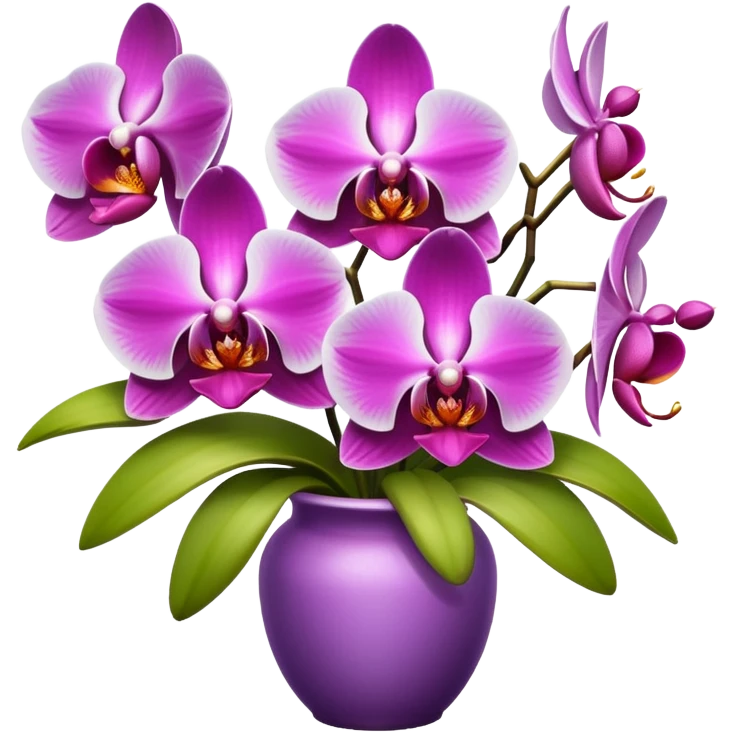 bouquet of orchids emoji