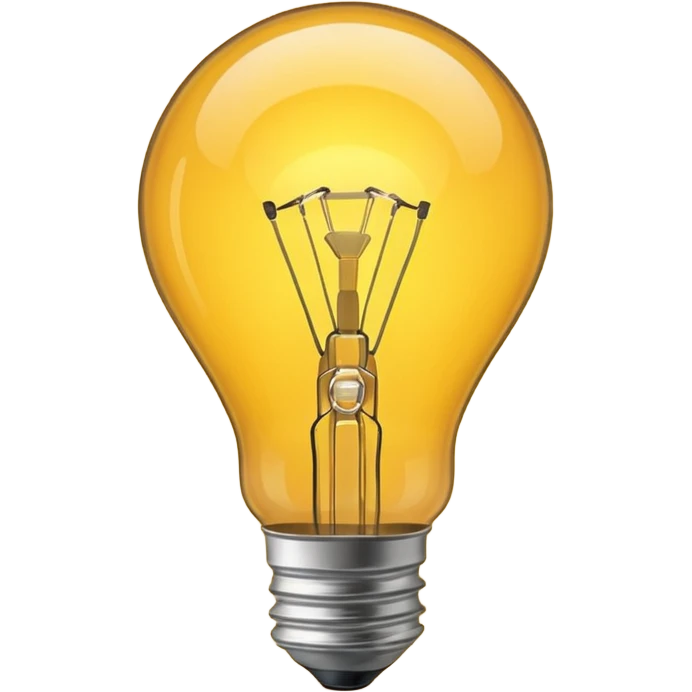 create a lightbulb glowing emoji