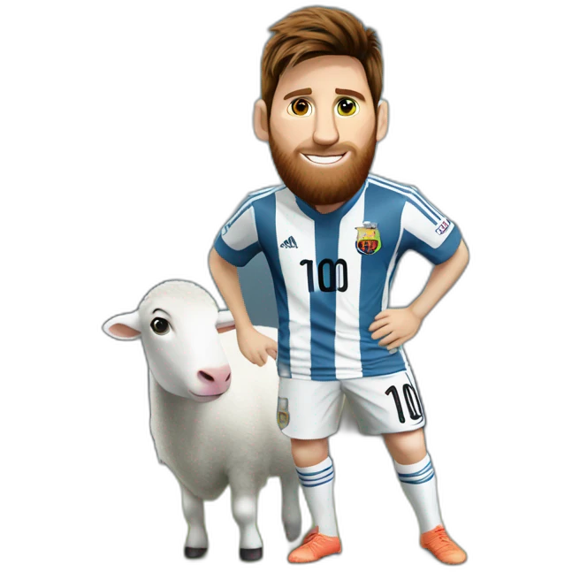 Messi sur une chevre emoji