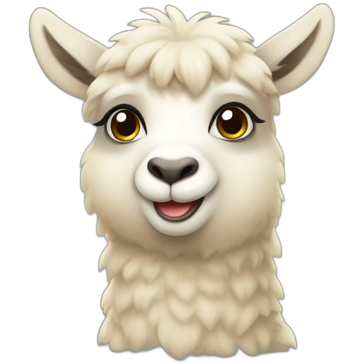 Cute Alpaka emoji