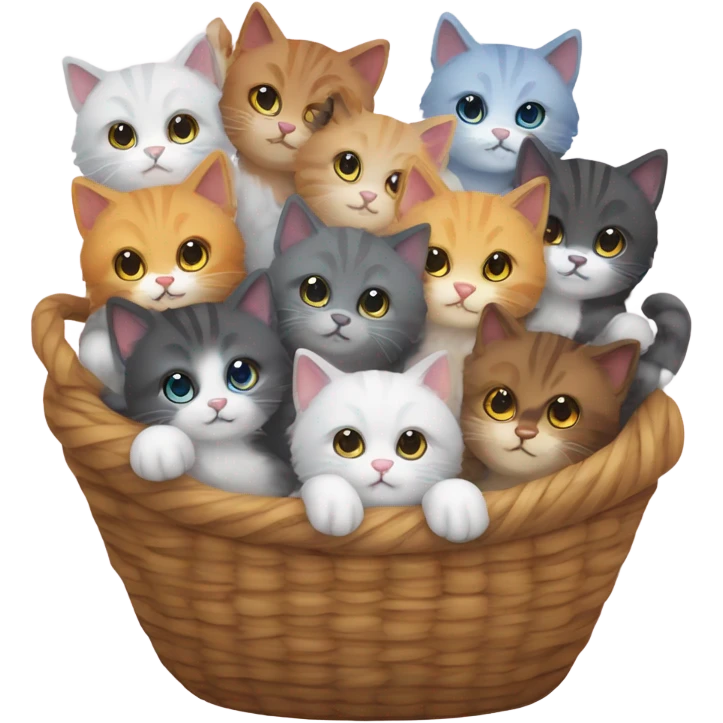 Basket of kittens emoji