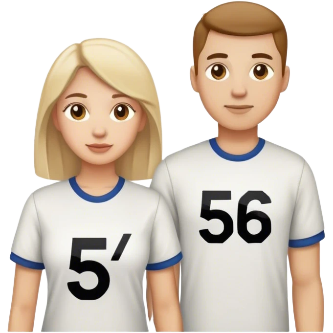 Keep this couple and add 56 to their shirts  emoji