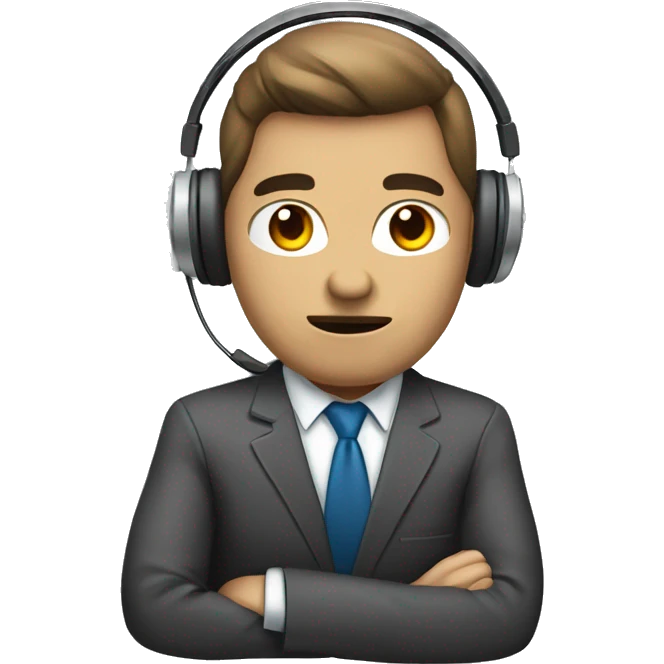 Mean Call center agent emoji