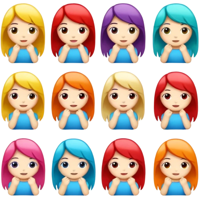 Chibi stickers emoji