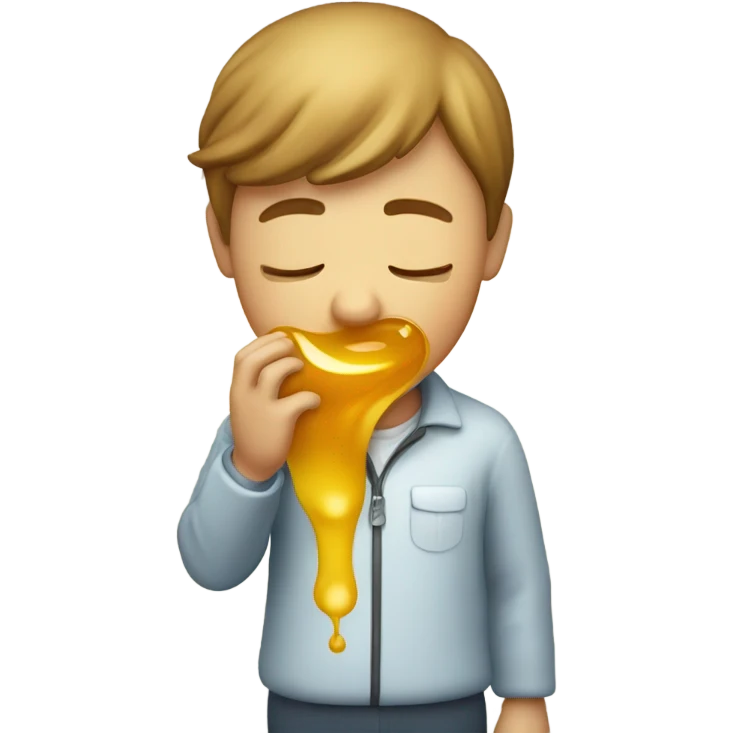 Someone throwing up honey emoji