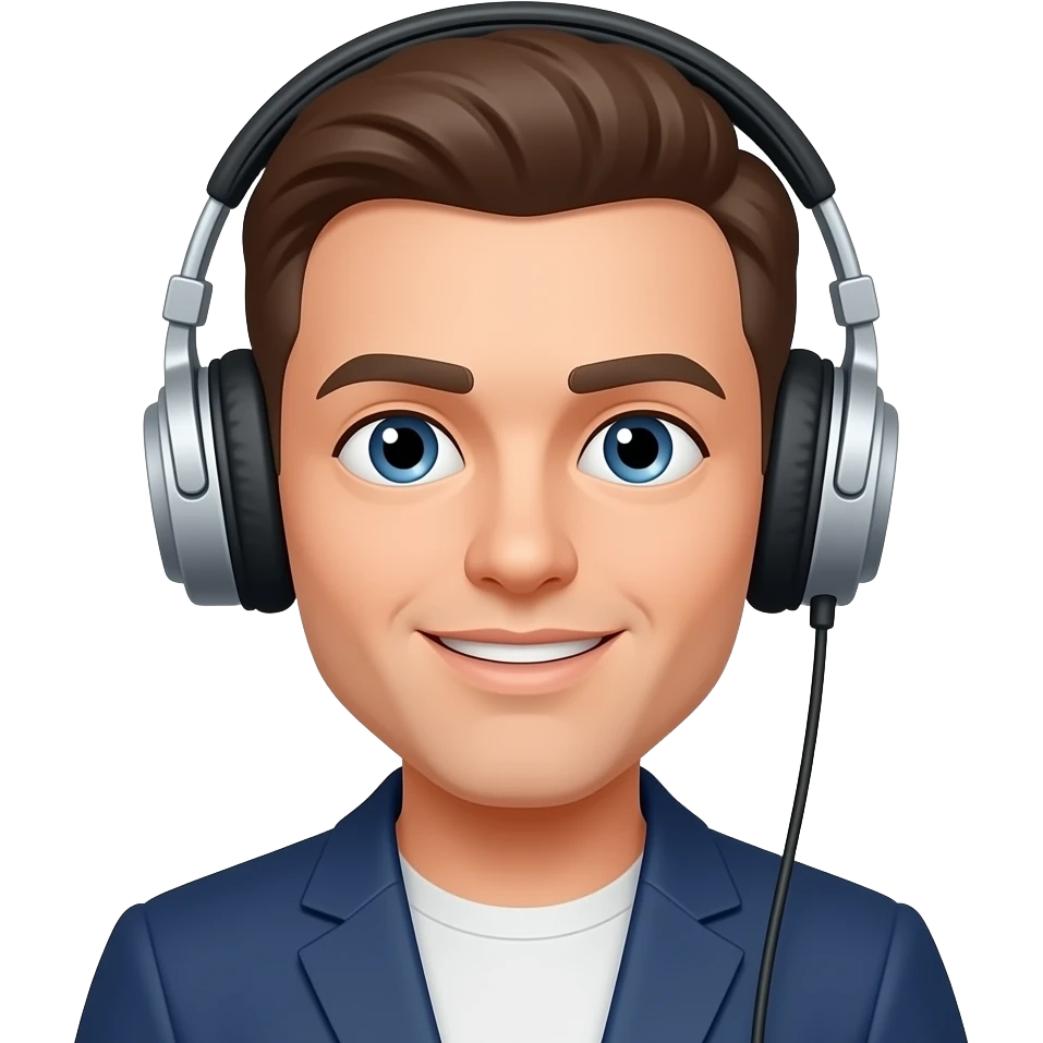 Persona con audifonos emoji