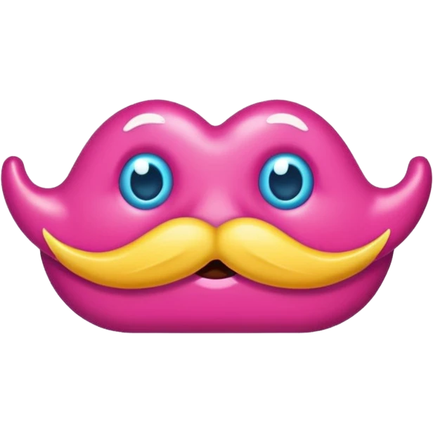 candy mustache emoji