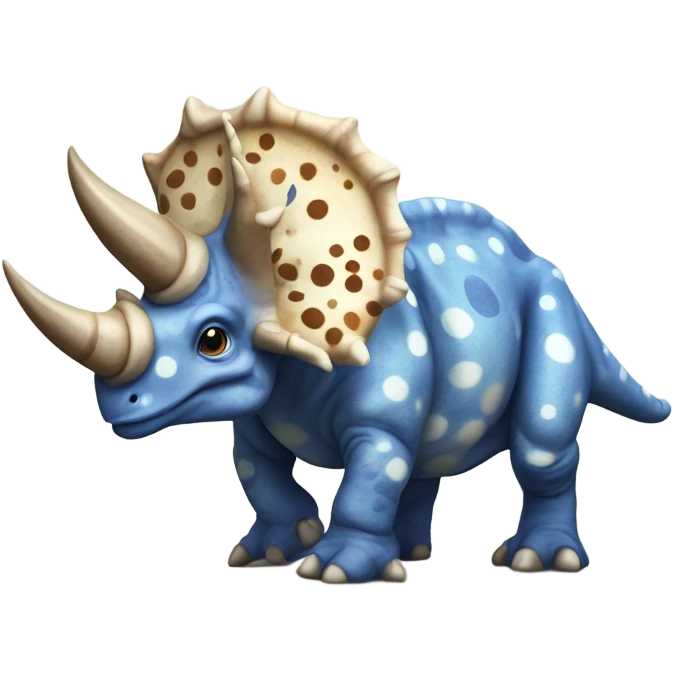 Triceratops with spots emoji