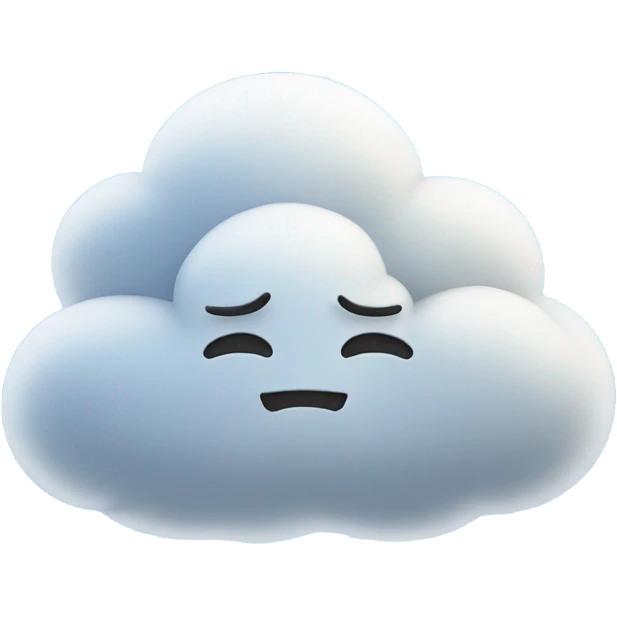 Cloud sleeping emoji