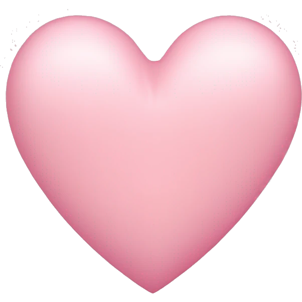 Light pink heart emoji