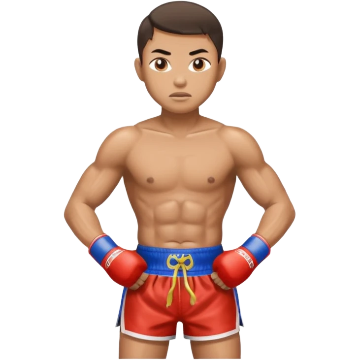 Create a Muay Thai fighter emoji
