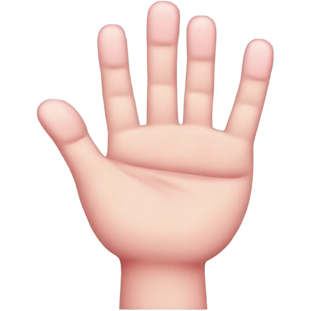 Make the pinkie, index, and middle finger sticking up and the rest of the fingers down emoji