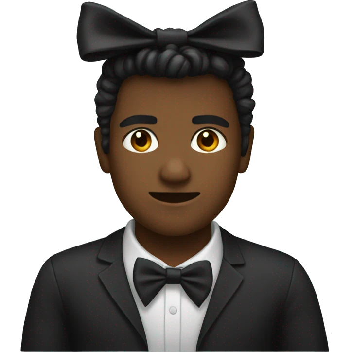 Black bow emoji