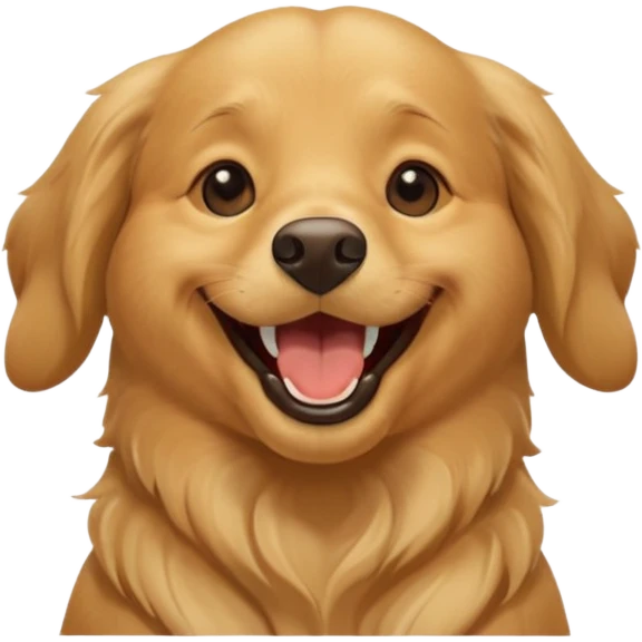 Laughing dog emoji